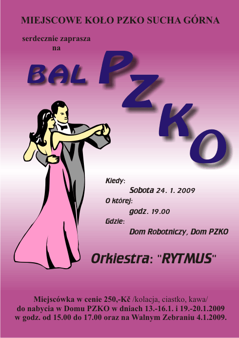 Bal PZKO 2009 - plakat